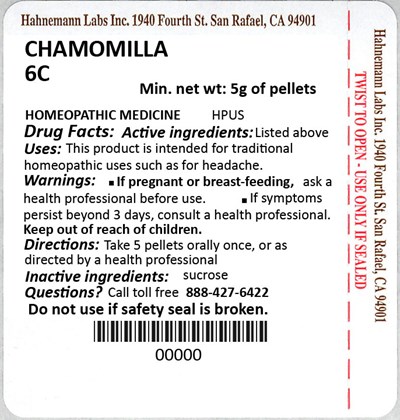 Chamomilla 6c 5g (Chamomilla 6c 5g)